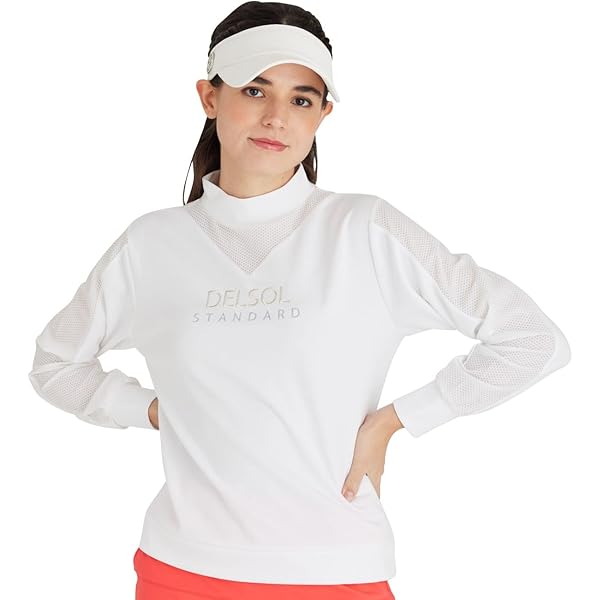 ハ*ー様 新品　Mサイズ　デルソルゴルフ　ロゴモックネックシャツスカートセットア 新品 Mサイズ デルソルゴルフ ロゴモックネックシャツスカート